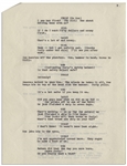 Moe Howard's 8pp. Sketch Entitled ''Stooge Material for Shipyard Follies'', With Curly, Circa 1944 With References to WWII -- Annotated by Moe on First Page -- 8.5'' x 11'', Near Fine